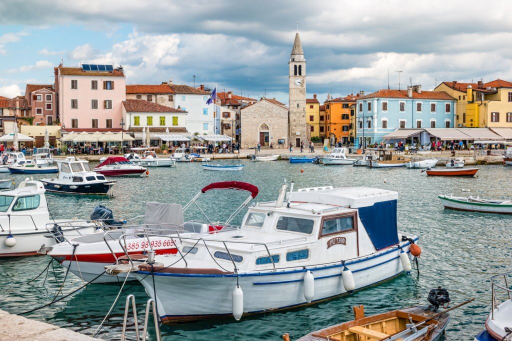 Fazana, a small town on the Istrian peninsula in Croatia