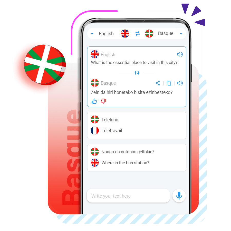Basque language translator - app