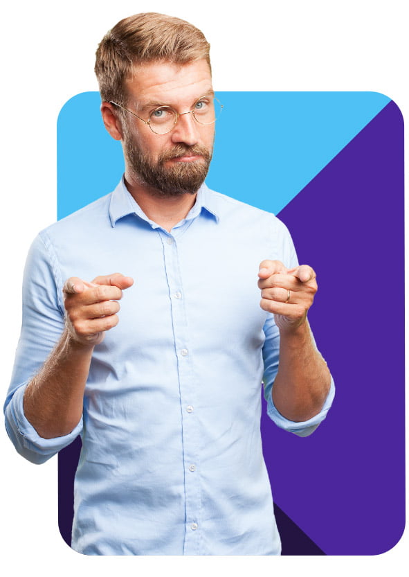 Man giving an advice
