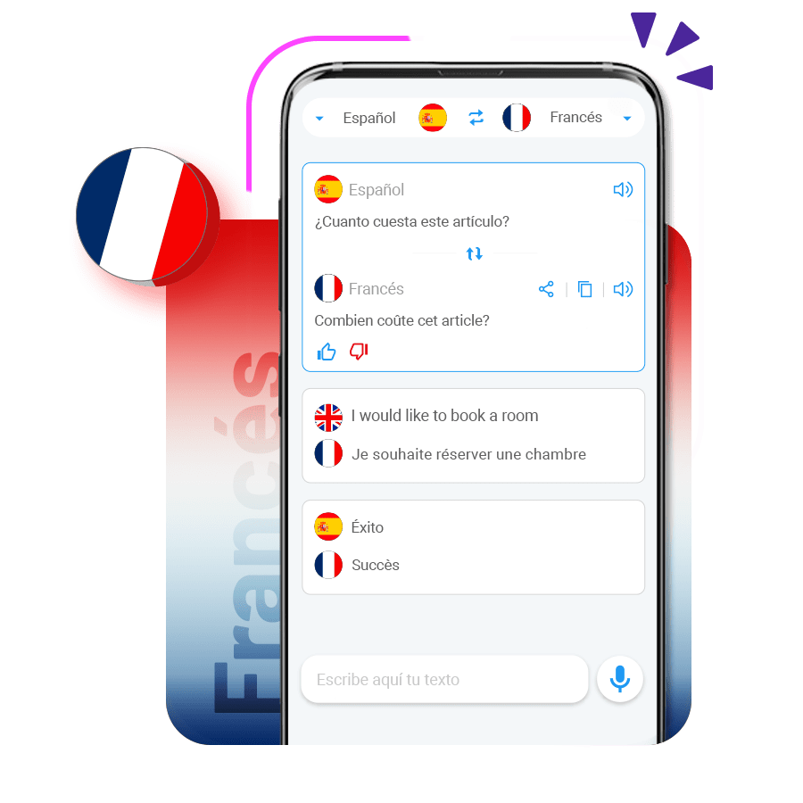 Traductor idioma francés - app