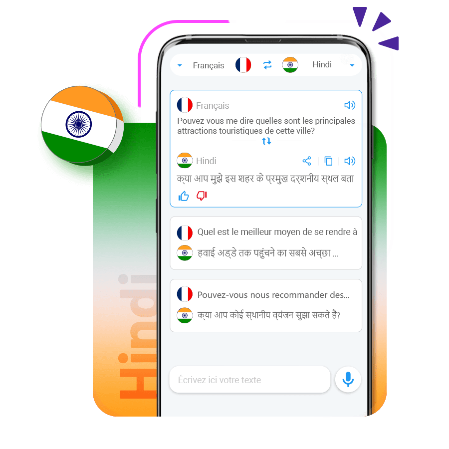 Traducteur langue hindi