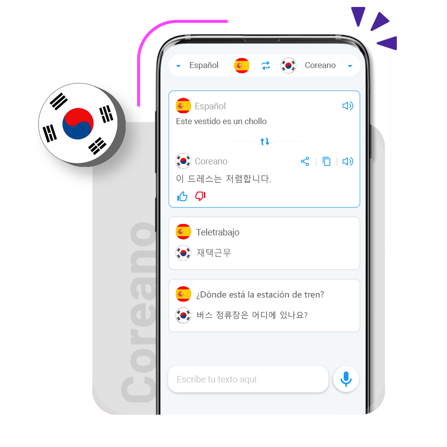 Traductor coreano