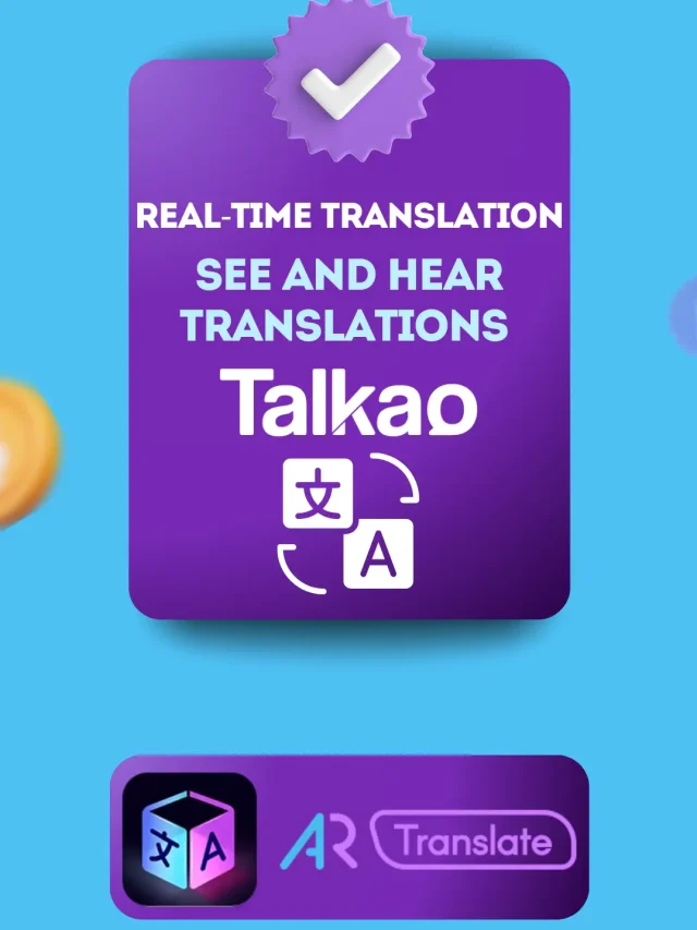 Translate Objects – AR Translate Application Mobile