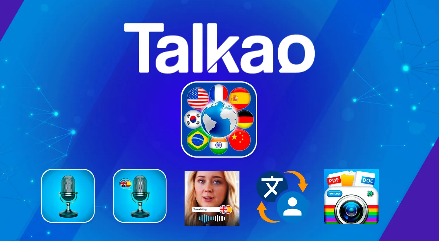 Talkao Multilingual Text Translator - Real time translation