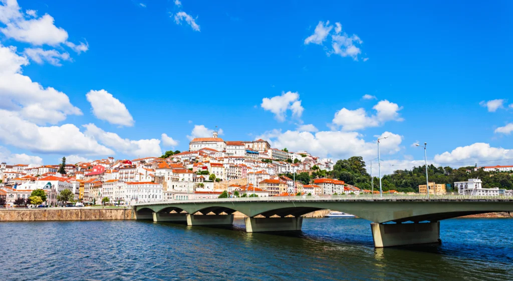 View of the old city of Coimbra