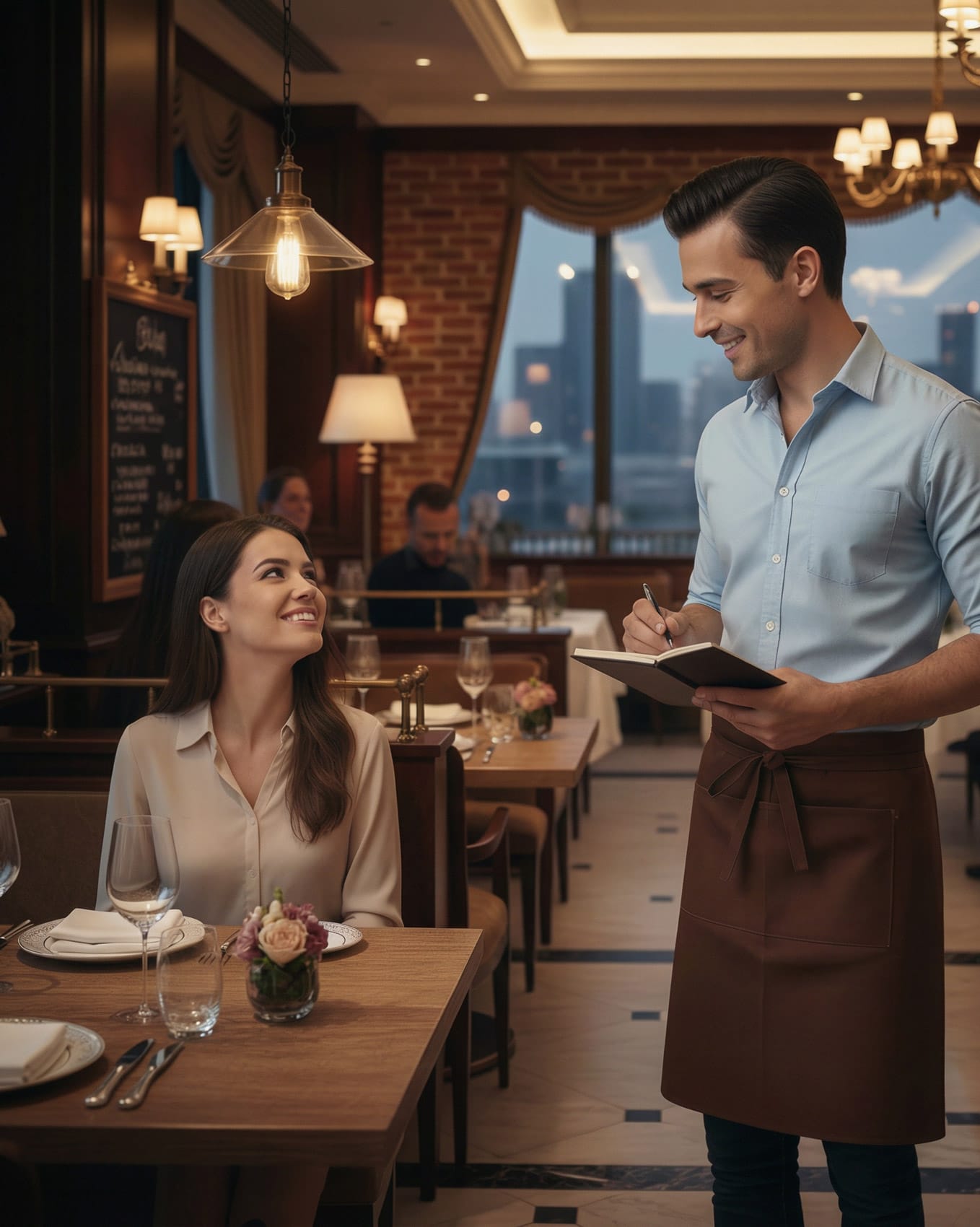 Pedir menú restaurante