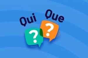when use qui que french