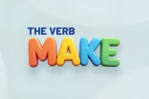 How use the verb make