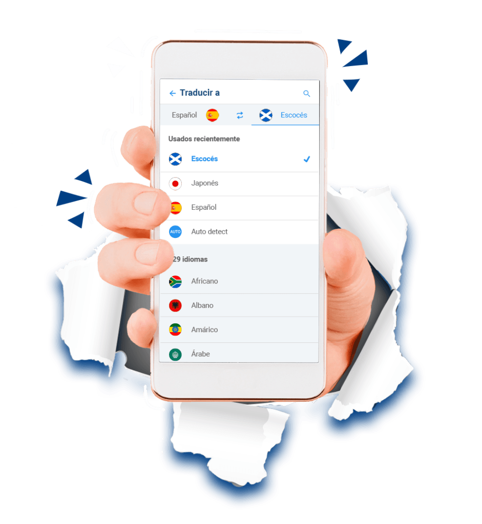 App traductor - idioma escocés
