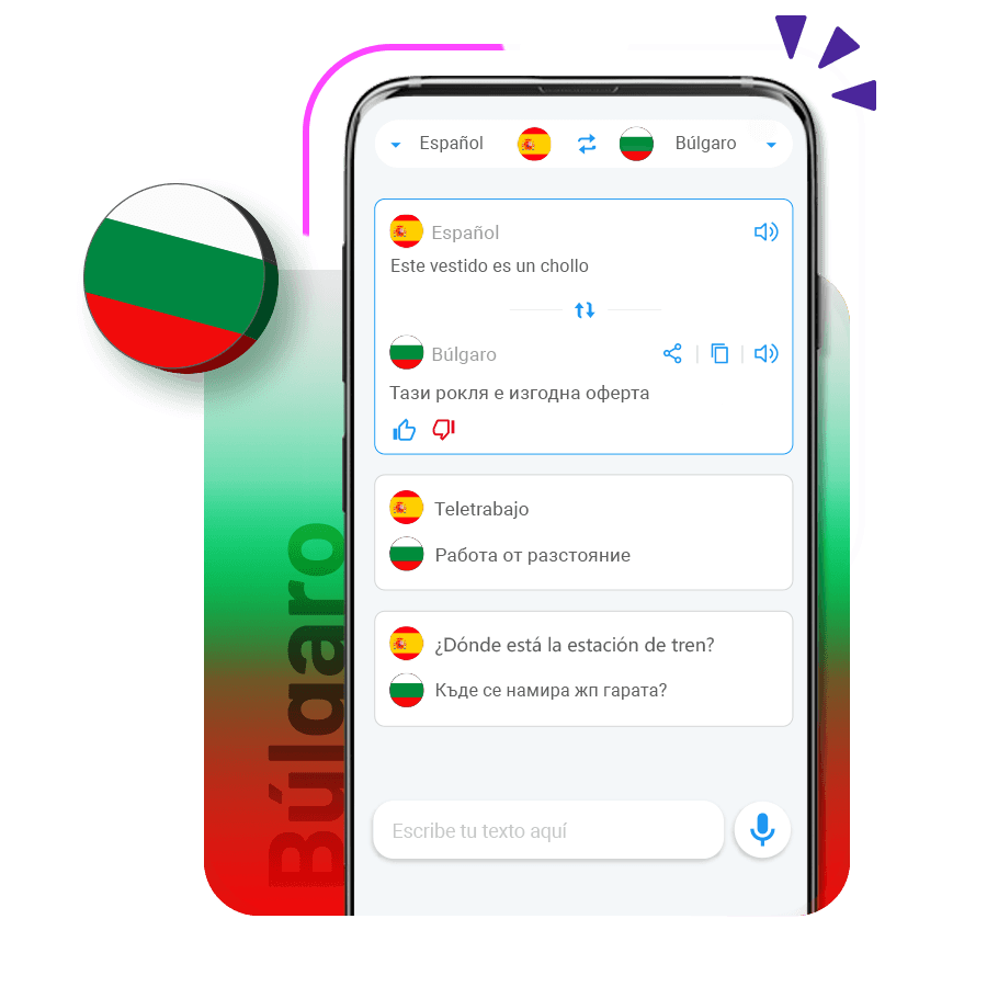 Traductor app idioma búlgaro
