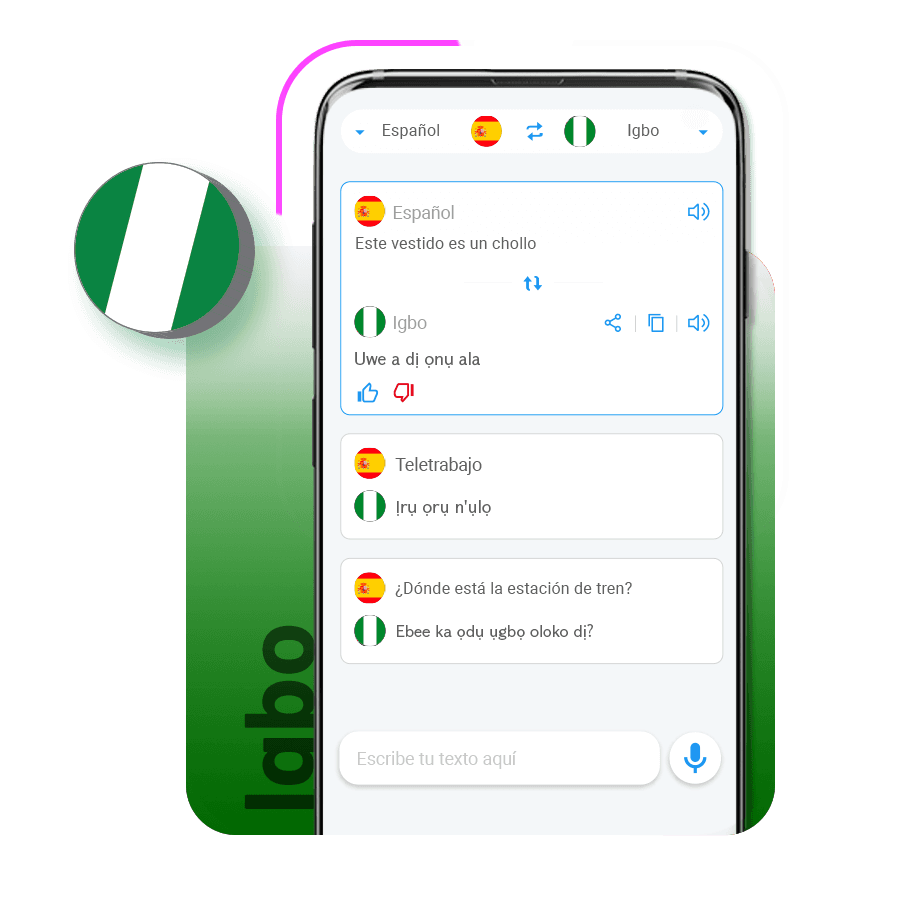 Traductor app idioma Igbo