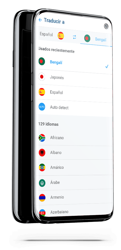 Traductor app - bengalí