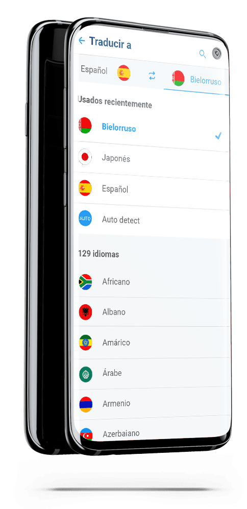 Traductor app - idioma bieloruso