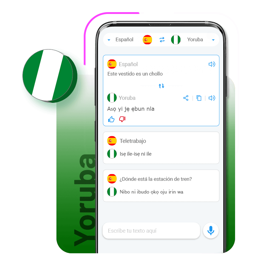 Traductor app Yoruba