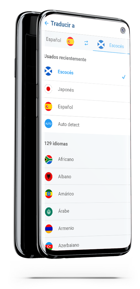 Idioma escocés - traductor app